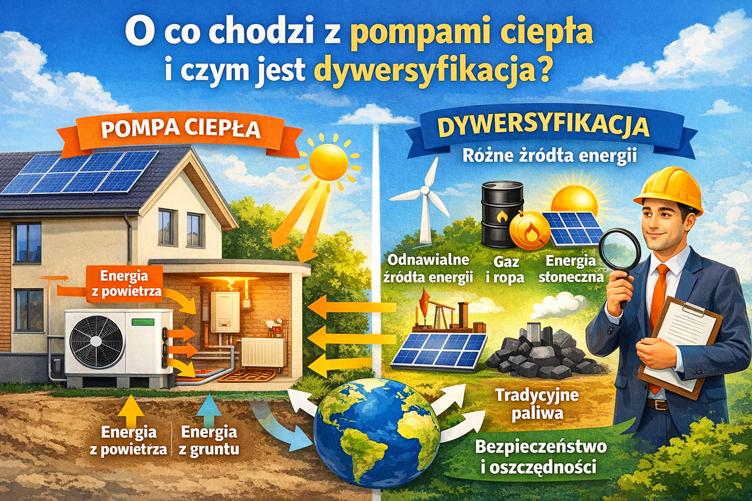 O co chodzi z pompami ciepła i czym jest dywersyfikacja?